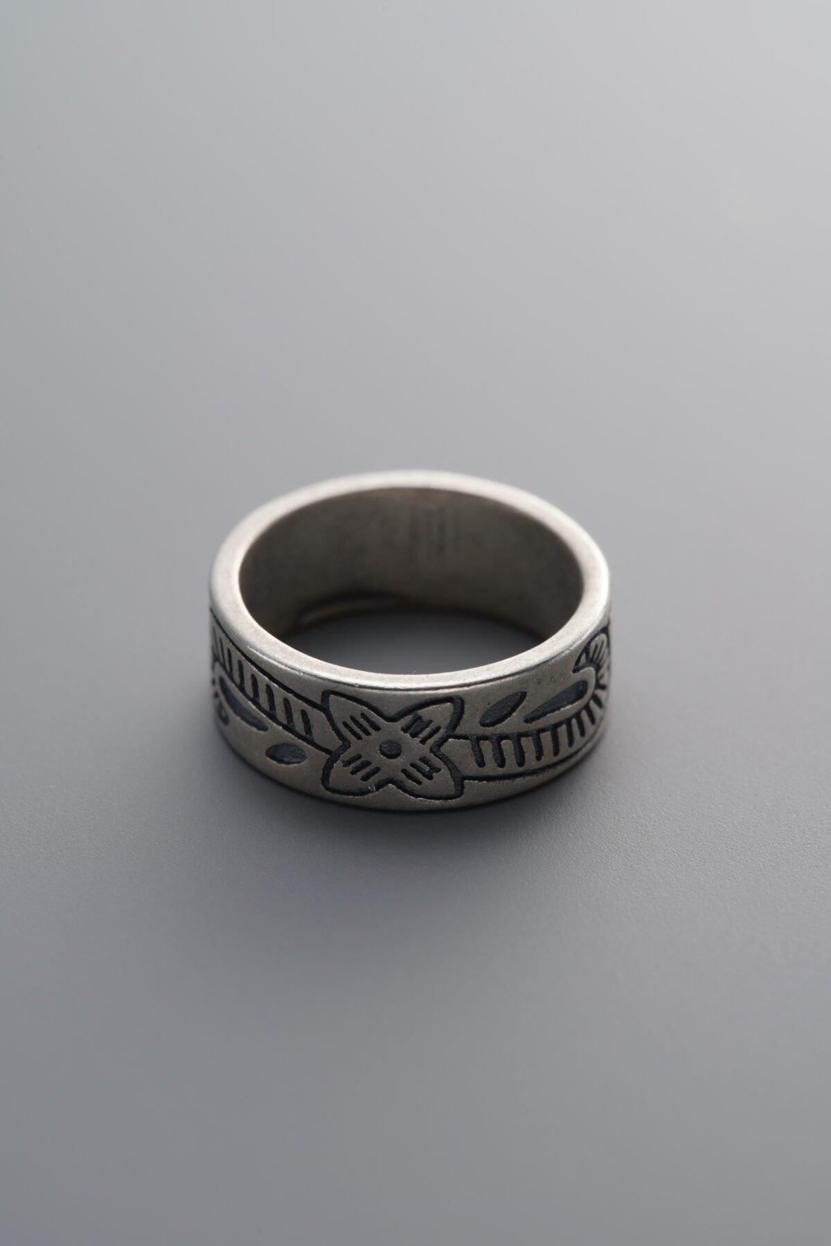 925 Sterling Silver-Antiqued-Patterned Slider Bail Bead-13mm - Image 1