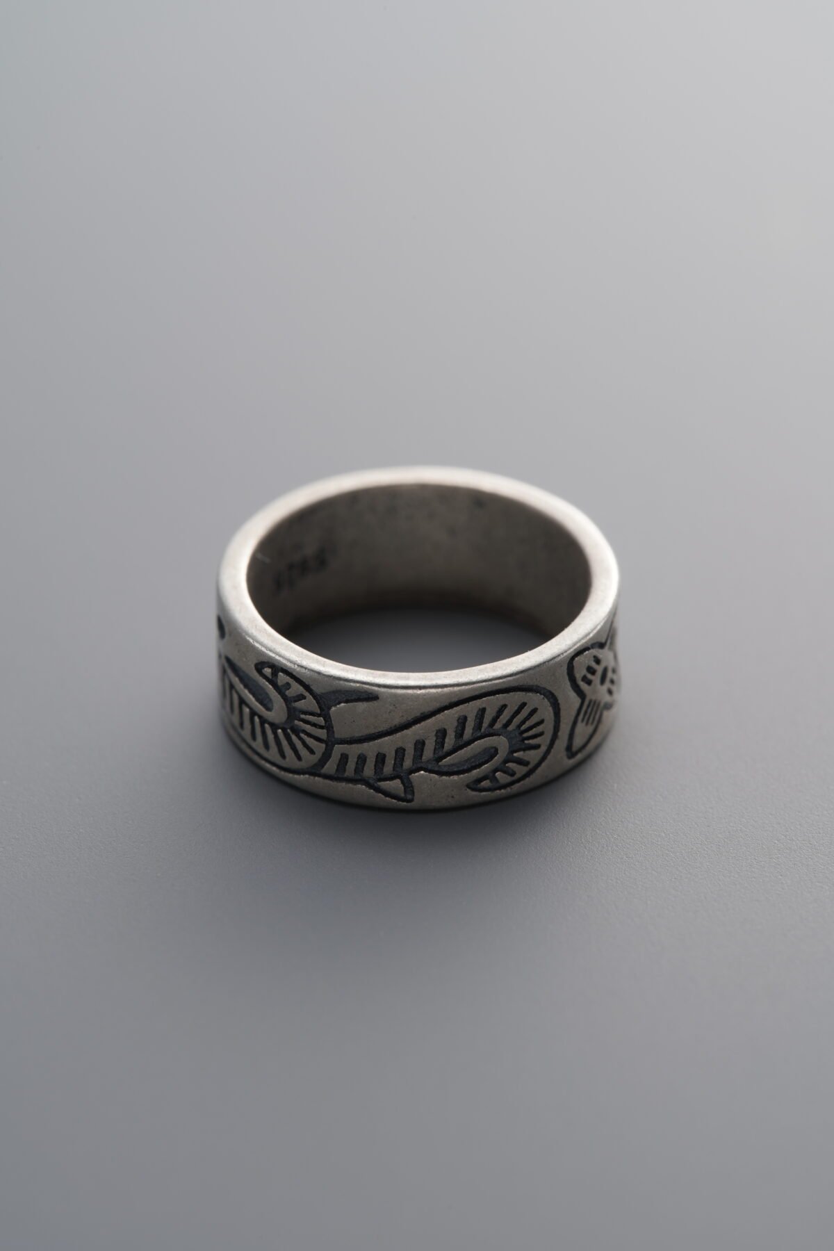 925 Sterling Silver-Antiqued-Patterned Slider Bail Bead-13mm - Image 3