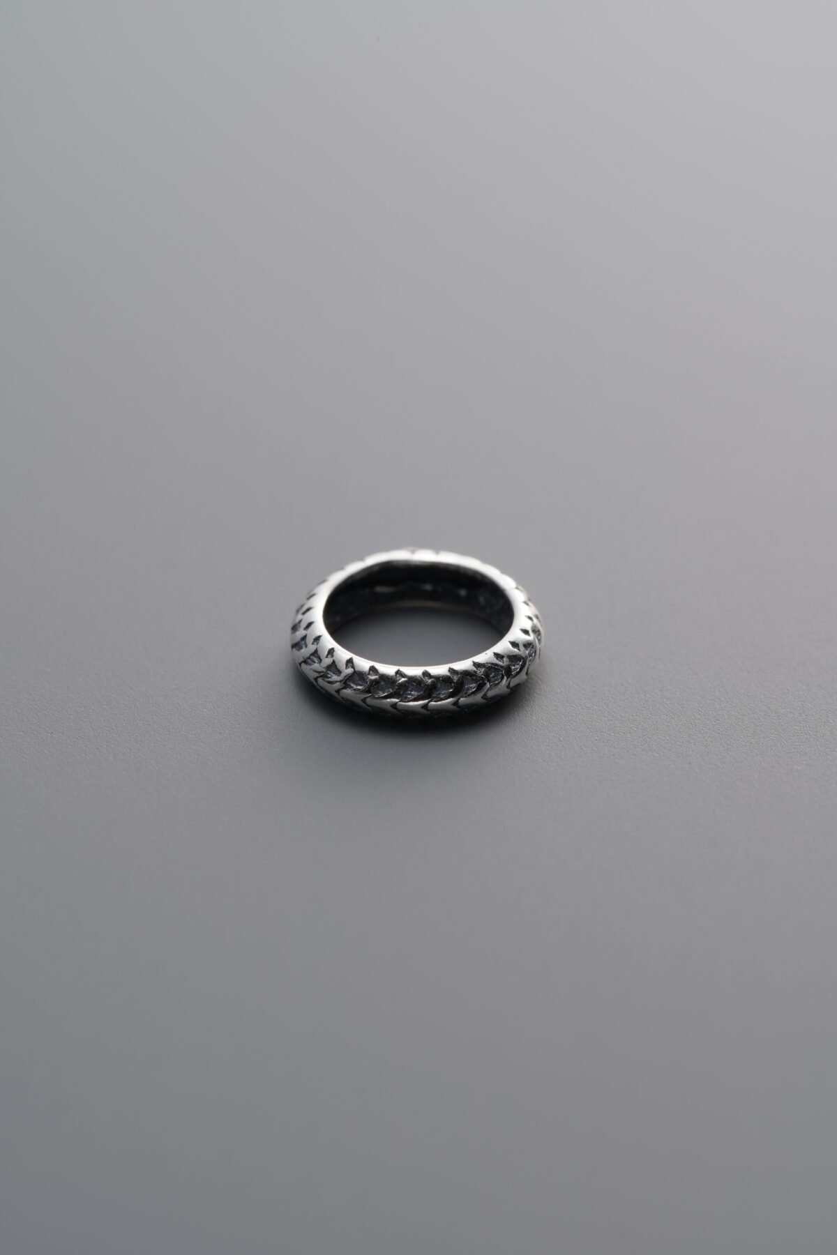 925 Sterling Silver-Antiqued-Snake Slider Bail-7mm - Image 4