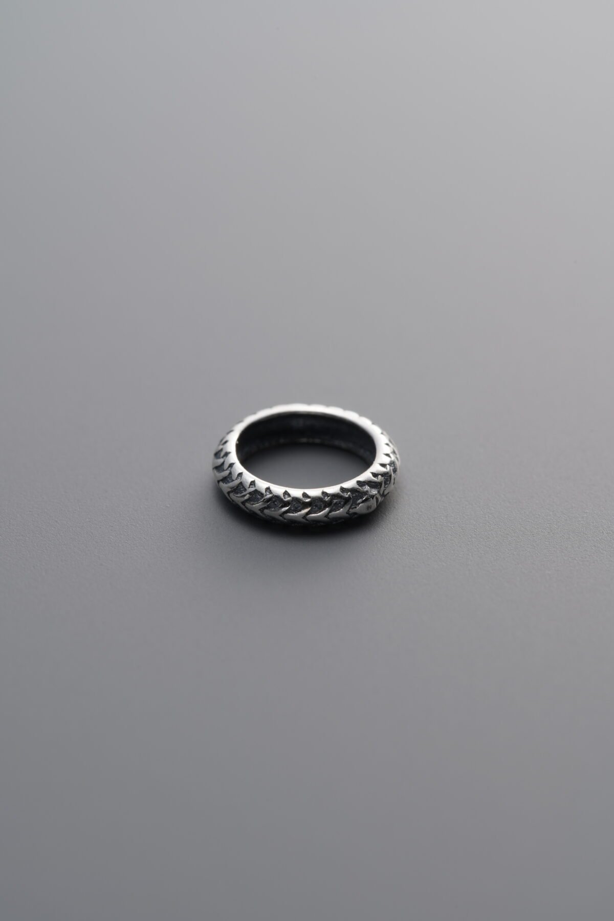 925 Sterling Silver-Antiqued-Snake Slider Bail-7mm - Image 2