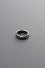 925 Silver-Vintage-Snake PatternPatternSliding Ring-7mm - Image 2