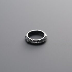 925 Silver-Vintage-Snake PatternPatternSliding Ring-7mm