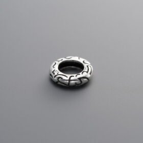 925 Silver-Vintage-Auspicious Cloud Sliding Ring-8mm
