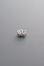925 Silver-Plain-Flower Bead Cap-6mm - Image 4