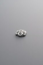 925 Sterling Silver-Bright-Flower Bead Cap-6mm - Image 3