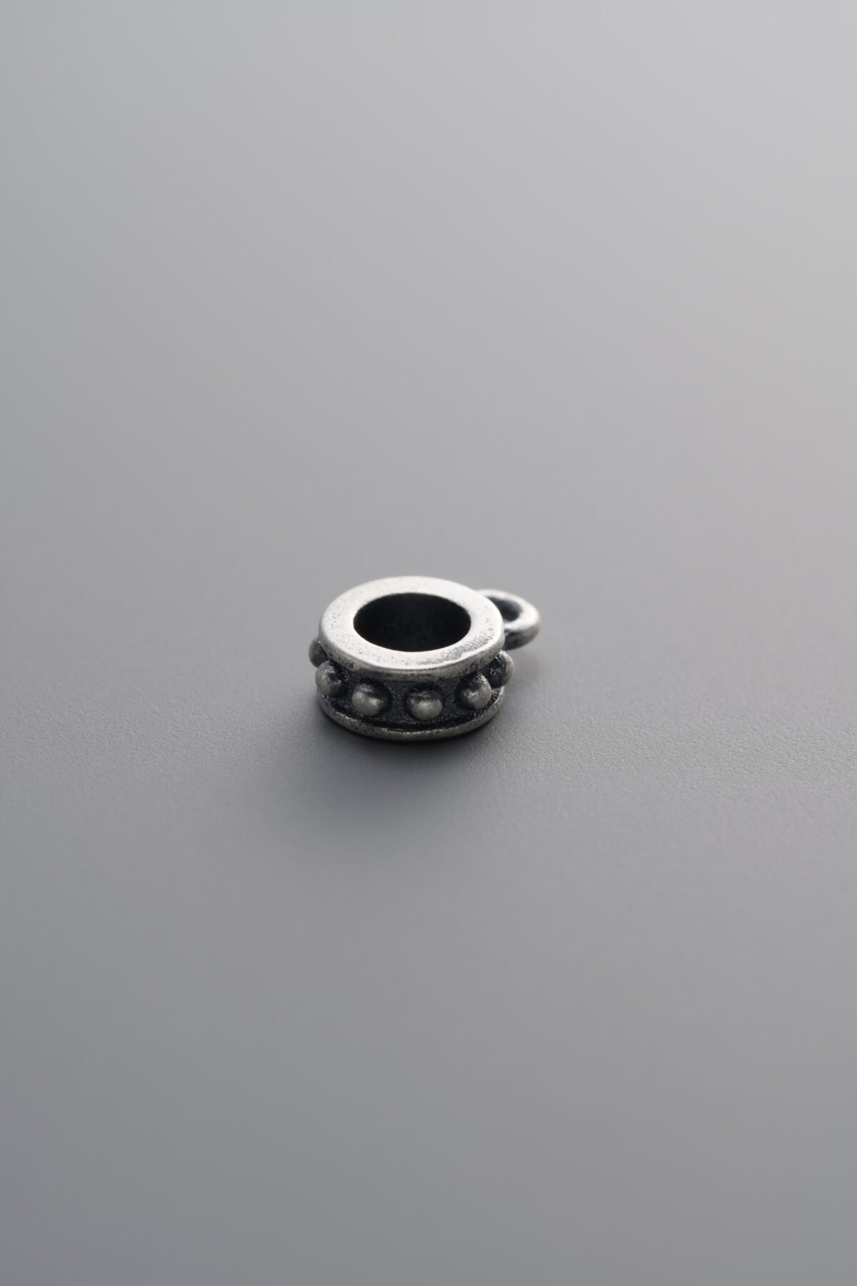 925 Sterling Silver-Antiqued-Three-Way Connector Bead-5mm - Image 1