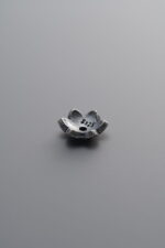925 Sterling Silver-Antiqued-Flower Bead Cap-8mm - Image 3