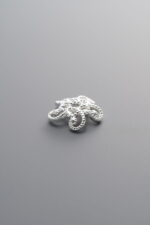 925 Sterling Silver-Bright-Flower Bead Cap-10mm - Image 4