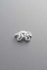 925 Sterling Silver-Bright-Flower Bead Cap-10mm - Image 2