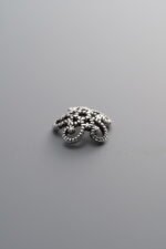 925 Silver-Vintage-Flower Bead Cap-10mm - Image 4