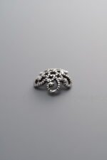 925 Silver-Vintage-Flower Bead Cap-10mm - Image 2