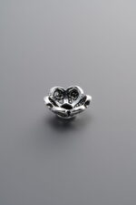925 Sterling Silver-Antiqued-Flower Bead Cap-8mm - Image 4