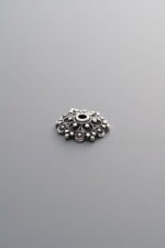 925 Silver-Vintage-Shiny Bead Cap-9mm - Image 3