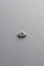 925 Silver-Vintage-Flower Bead Cap-4mm - Image 2