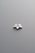 925 Silver-Plain-Flower Bead Cap-6mm - Image 3