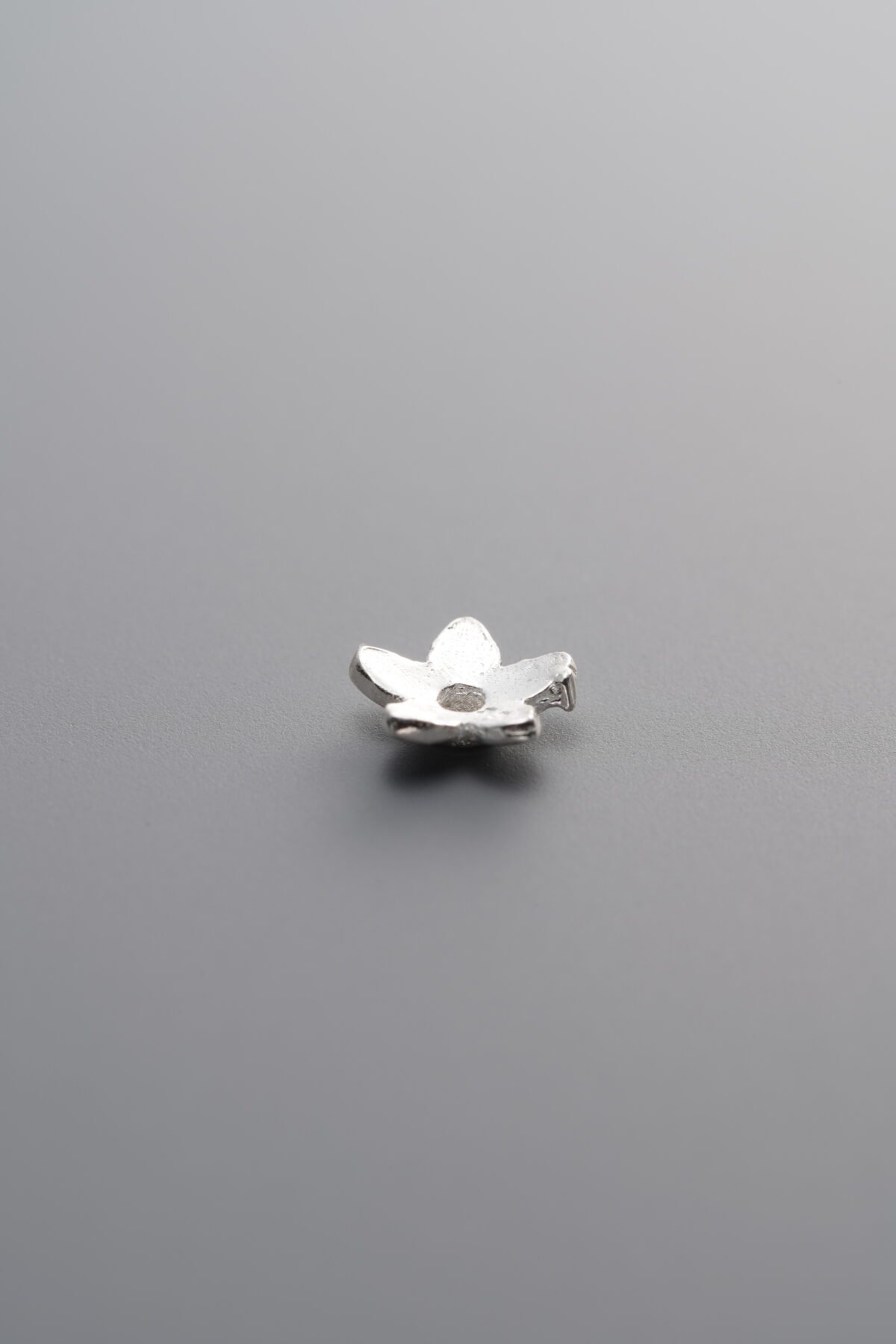 925 Sterling Silver-Bright-Flower Bead Cap-6mm - Image 2