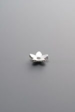 925 Silver-Plain-Flower Bead Cap-6mm - Image 2