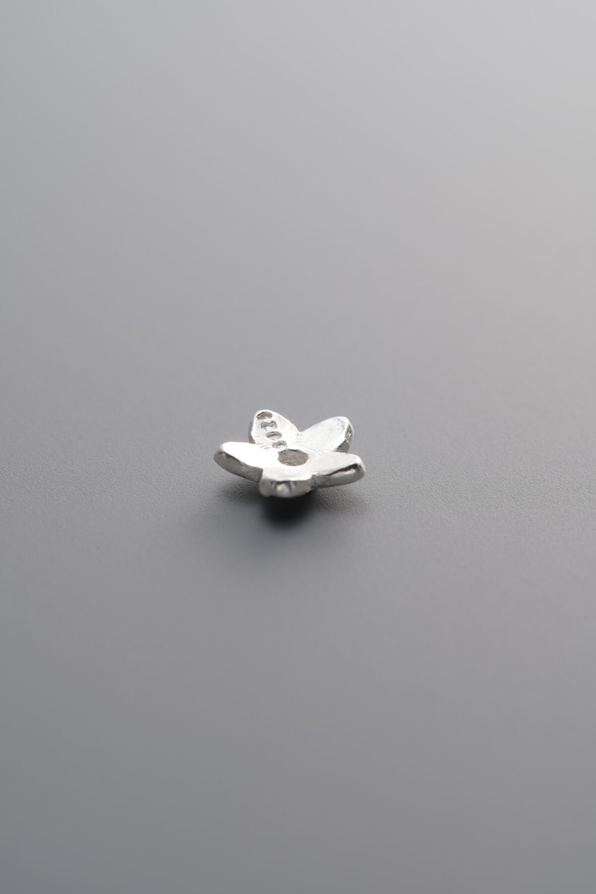 925 Sterling Silver-Bright-Flower Bead Cap-6mm - Image 4