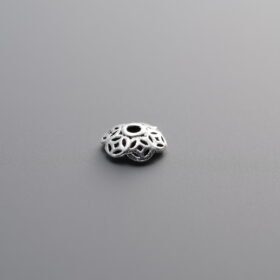 925 Silver-Vintage-Flower Bead Cap-6mm