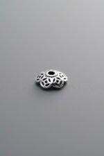 925 Sterling Silver-Antiqued-Flower Bead Cap-8mm