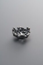 925 Sterling Silver-Antiqued-Flower Bead Cap-11mm - Image 2