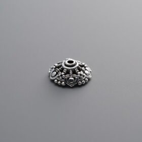 925 Silver-Vintage-Flower Bead Cap-8mm