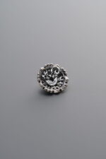 925 Sterling Silver-Antiqued-Flower Bead Cap-8mm - Image 2
