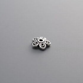 925 Silver-Vintage-Flower Bead Cap-6mm