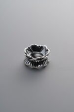 925 Silver-Vintage-Lotus Double-ended Bead Cap-9mm - Image 2