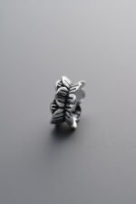 925 Silver-Vintage-Lotus Double-ended Bead Cap-9mm