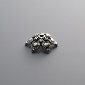 925 Silver-Vintage-Flower Bead Cap-11mm