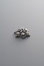 925 Silver-Vintage-Flower Bead Cap-11mm - Image 4