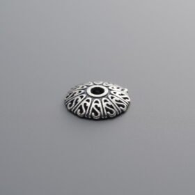 925 Silver-Vintage-Flower Bead Cap-8mm