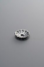 925 Silver-Vintage-Flower Bead Cap-8mm - Image 2