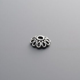 925 Silver-Vintage-Flower Bead Cap-7mm