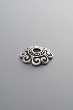 925 Silver-Vintage-Flower Bead Cap-13mm - Image 4