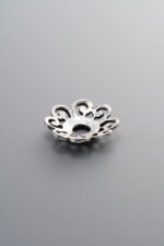 925 Silver-Vintage-Flower Bead Cap-13mm - Image 2