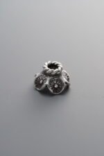 925 Silver-Vintage-Flower Bead Cap-10mm - Image 3