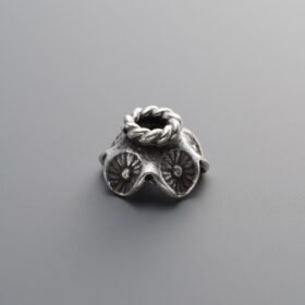925 Silver-Vintage-Flower Bead Cap-10mm