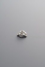 925 Sterling Silver-Bright-Flower Bead Cap-5mm