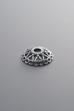 925 Silver-Vintage-Flower Bead Cap-12mm