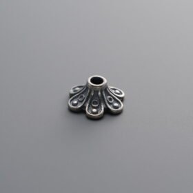 925 Silver-Vintage-Flower Bead Cap-8mm