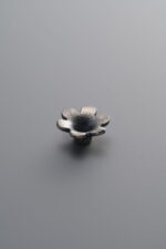 925 Sterling Silver-Antiqued-Flower Bead Cap-8mm - Image 4