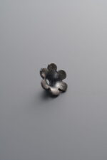 925 Sterling Silver-Antiqued-Flower Bead Cap-8mm - Image 2