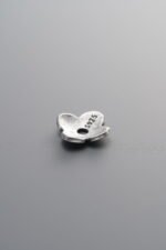 925 Sterling Silver-Antiqued-Flower Bead Cap-10mm - Image 2