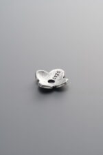 925 Sterling Silver-Antiqued-Flower Bead Cap-10mm - Image 2