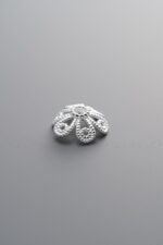 925 Silver-Plain-Flower Bead Cap-10mm - Image 4