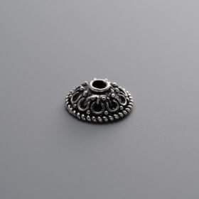 925 Silver-Vintage-Flower Bead Cap-9mm