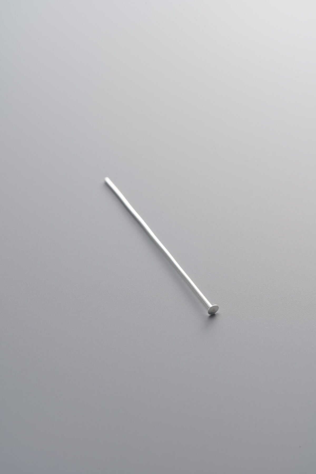 E9-53 (1) 925 Sterling Silver-Bright-Flat Head Pin-30mm - Image 1