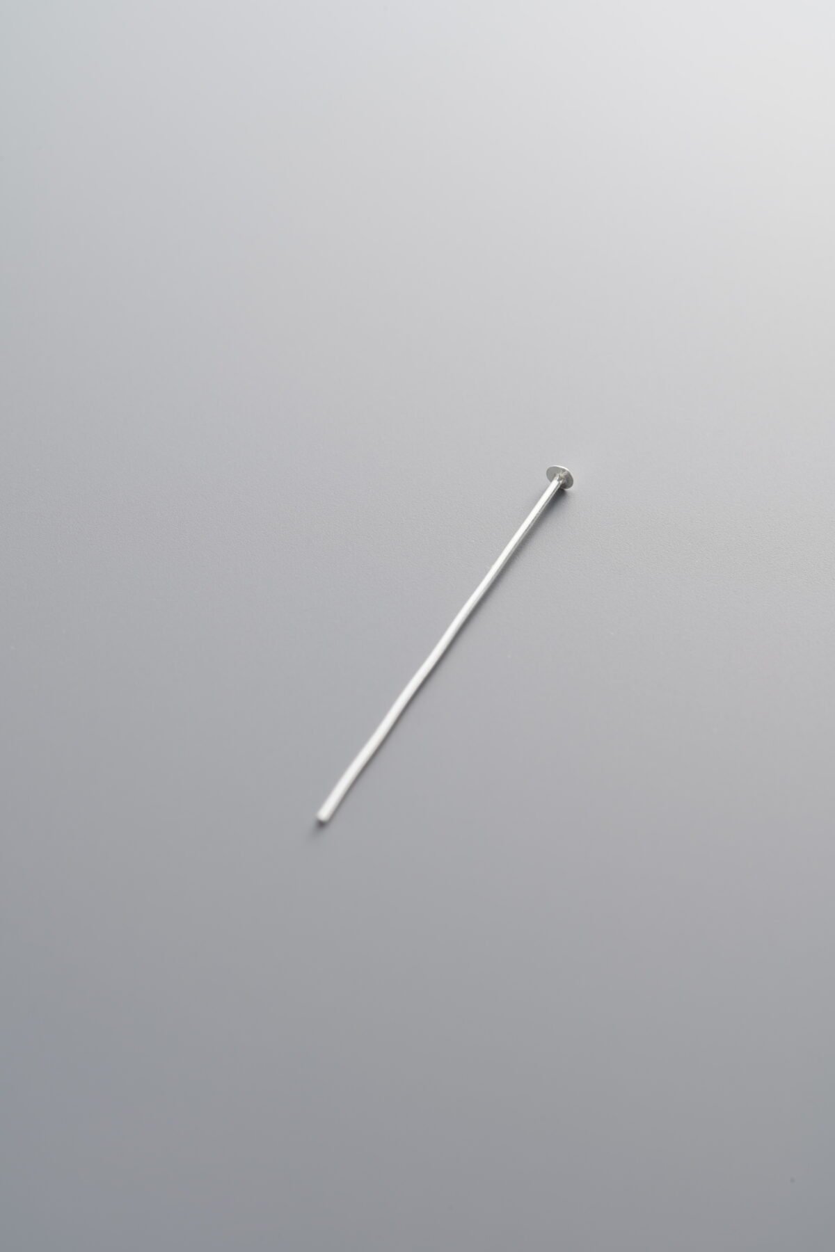 925 Sterling Silver-Bright-Flat Head Pin-30mm - Image 2